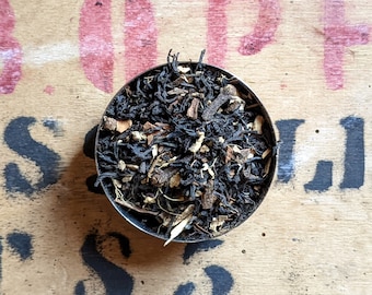 Thé noir en vrac Chai noir - Chai indien - Fait main - Insolite - Cadeau de thé
