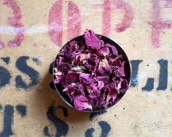 Rose Petals Loose Leaf Herbal Tea - Caffeine Free - Flower Tea - Handmade - Unusual - Tea Gift