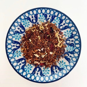 Rhubarb & Custard Rooibos Loose Leaf Herbal Tea - Caffeine Free - Sweet Tea - Red Bush - Handmade - Unusual - Tea Gift image 7