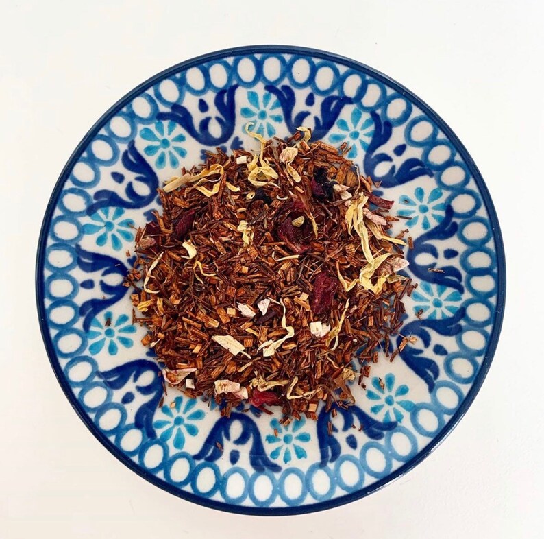 Rhubarb & Custard Rooibos Loose Leaf Herbal Tea - Caffeine Free - Sweet Tea - Red Bush - Handmade - Unusual - Tea Gift image 7