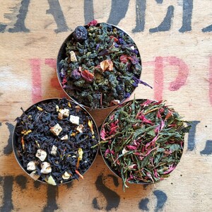 Fruity Loose Leaf Tea Collection - Fruit Tea - Oolong Tea - Green Tea - Black Tea - Handmade - Unusual - Tea Gift