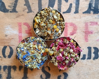 Chamomile Herbal Tea Collection - Loose Leaf Tea - Floral Tea - Tea Gift - Herbal Tea