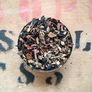Weiße Schokolade Chai Chai Lose Blatt Schwarzer Tee - Indischer Chai - Masala Chai - Vanille Chai - Handgemacht - Ausgefallen - Tee Geschenk