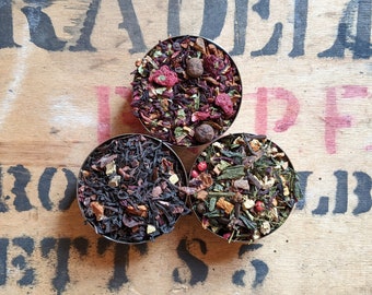 Christmas Loose Leaf Tea Collection - Black Tea - Green Tea - Herbal - Handmade - Unusual - Tea Gift