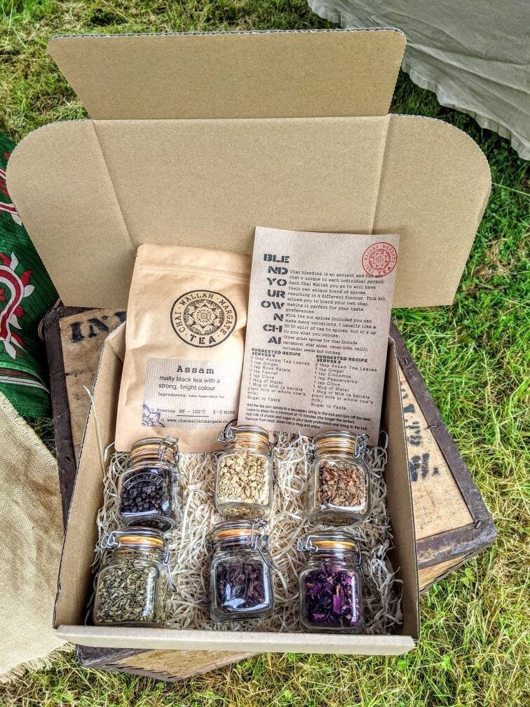 Tea Blending Kit - Chai Latte Gift Set - Blend Your Own Chai - Masala ...