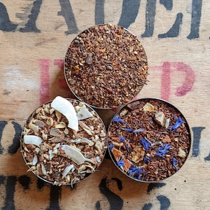 Rooibos Loose Leaf Caffeine Free Tea Collection - Herbal - Handmade - Unusual - Red Bush - Tea Gift