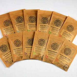 Loose Leaf Tea Samples - Black Tea - Green Tea - Fruit Tea - Herbal Tea - Tea Gift - Handmade