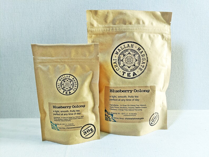 Blueberry Oolong Loose Leaf Fruit Tea Handmade Unusual Etsy