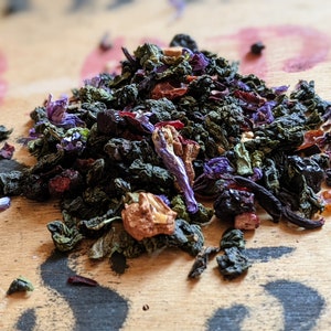 Blueberry Oolong Pyramid Teabags - Fruit Tea - Unusual - Tea Gift - Etsy
