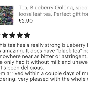 Blueberry Oolong Pyramid Teabags - Fruit Tea - Unusual - Tea Gift - Etsy