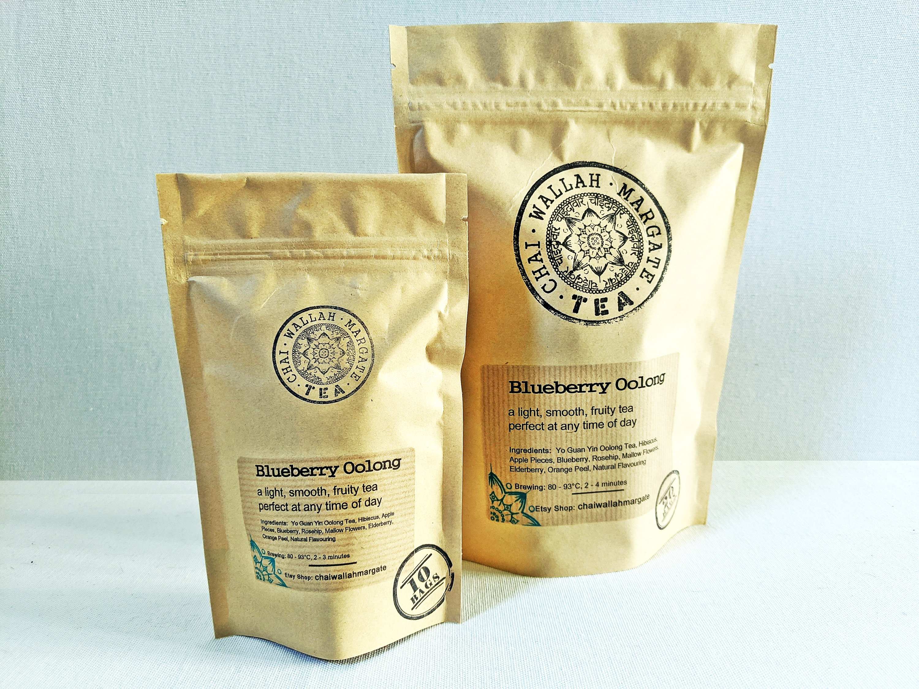 Blueberry Oolong Pyramid Teabags - Fruit Tea - Unusual - Tea Gift - Etsy