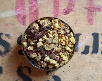 Root Chai Loose Leaf Herbal Tea - Caffeine Free - Indian Chai - Handmade - Unusual - Tea Gift