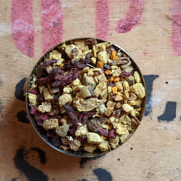 Root Chai Loose Leaf Herbal Tea - Caffeine Free - Indian Chai - Handmade - Unusual - Tea Gift