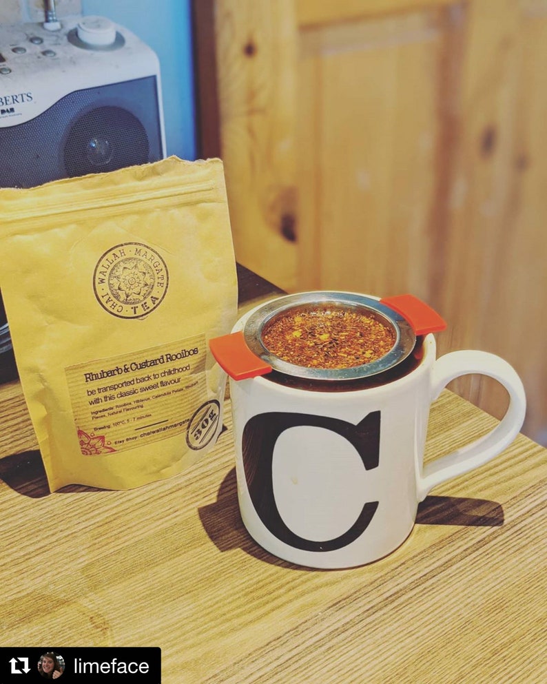 Rhubarb & Custard Rooibos Loose Leaf Herbal Tea - Caffeine Free - Sweet Tea - Red Bush - Handmade - Unusual - Tea Gift image 6