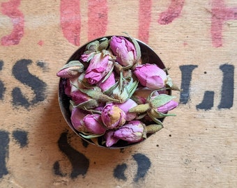 Rose Buds Loose Leaf Herbal Tea - Caffeine Free - Flower Tea - Handmade - Unusual - Tea Gift