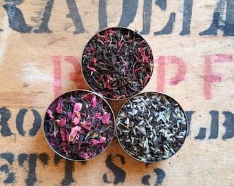 Earl Grey Loose Leaf Tea Collection - Floral Tea - Black Tea - Handmade - Unusual - Tea Gift