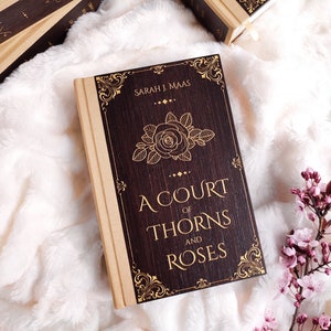 A Court of Thorns and Roses Book, Special Edition, ACOTAR Elegant Rebound, Exclusive Wooden Hard Cover, Handmade Crafted