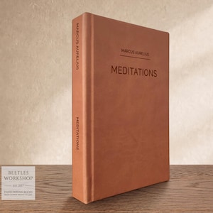 Meditations by Marcus Aurelius | Handbound Hardcover Book | Modern Pure Binding