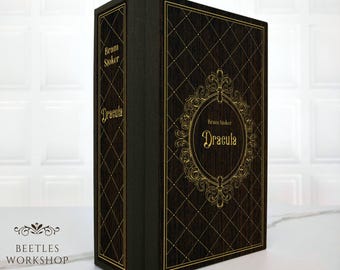 Dracula Bram Stoker, Wooden Book, Hardcover Special Edition