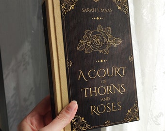 A Court of Thorns and Roses Book, Special Edition, ACOTAR Elegant Rebound, Exclusive Wooden Hard Cover, Handmade Crafted