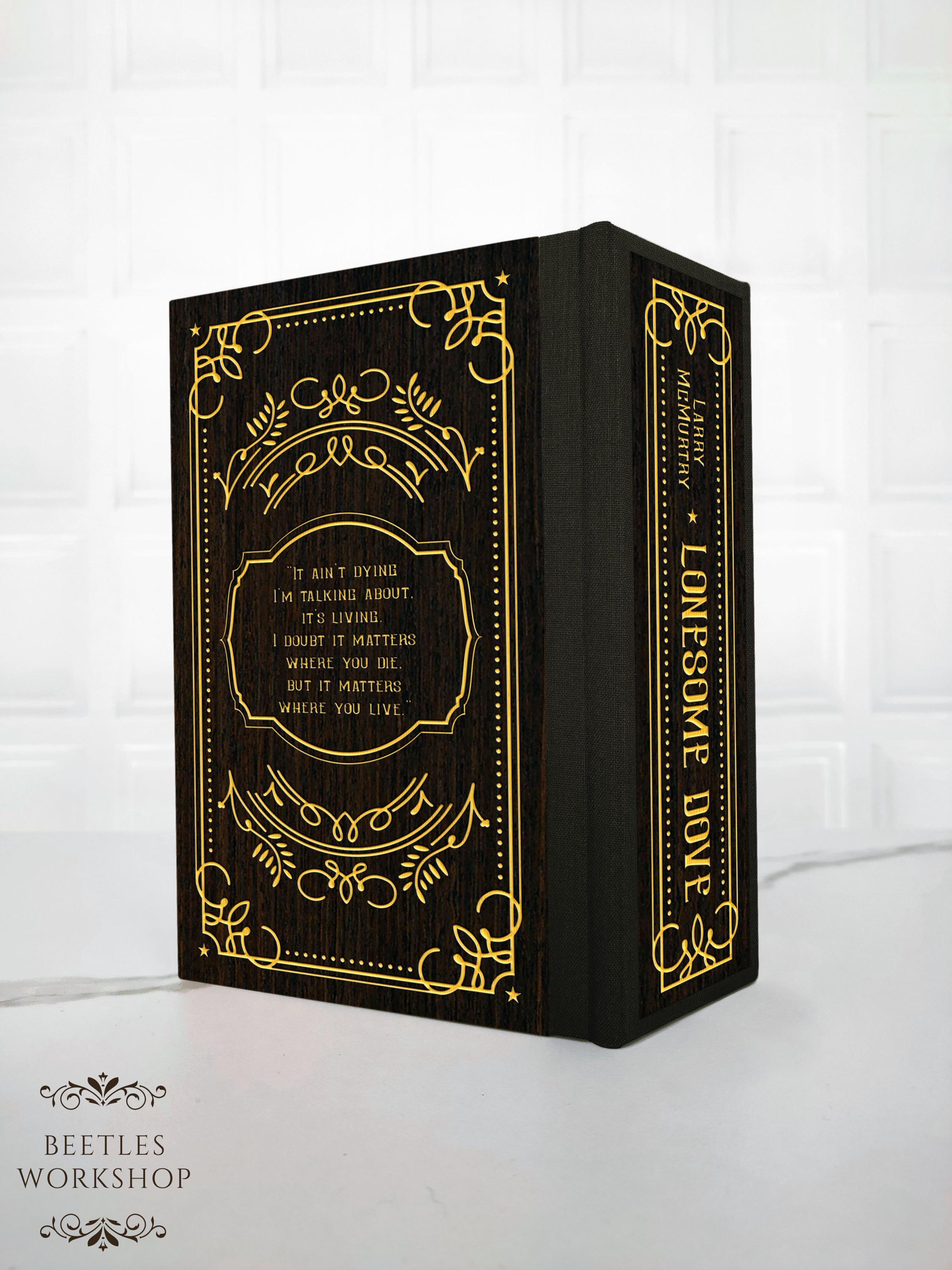 Lonesome Dove Special Edition, Wooden Book, Larry Mcmurtry