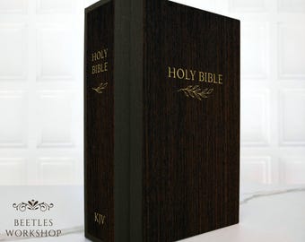 Holy Bibel Hardcover, Sonderedition, Holzeinband