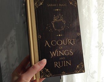 A Court of Wings and Ruin Collector Edition, ACOWAR Book Rebind, ACOTAR Exclusive Edition, Unique Wooden Hard Cover, Handmade Crafted