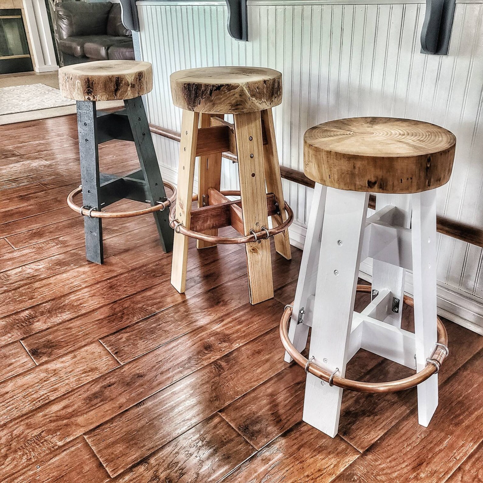 Bar Stools Wood And Black