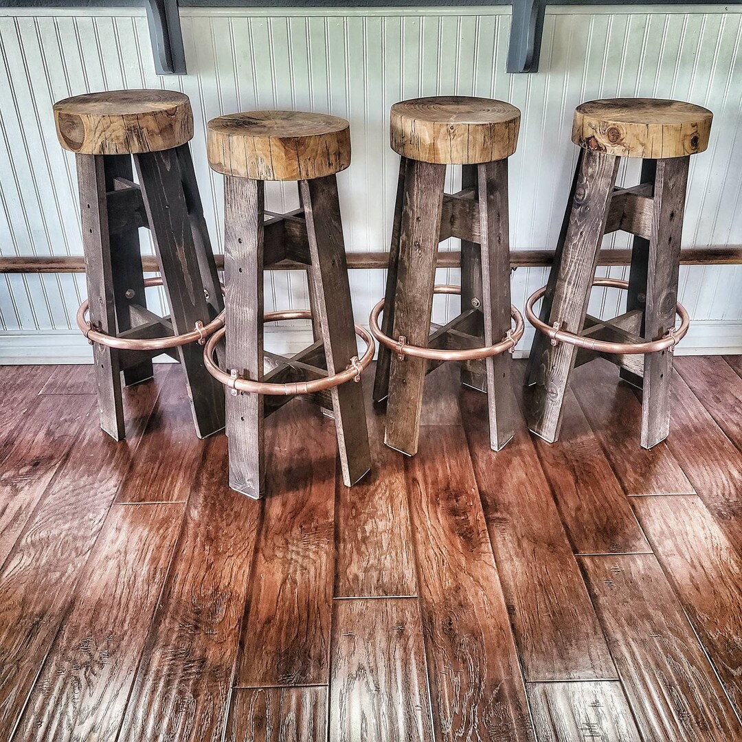 Industrial Adjustable Height Bolt Bar Stool Ana White atelieryuwa