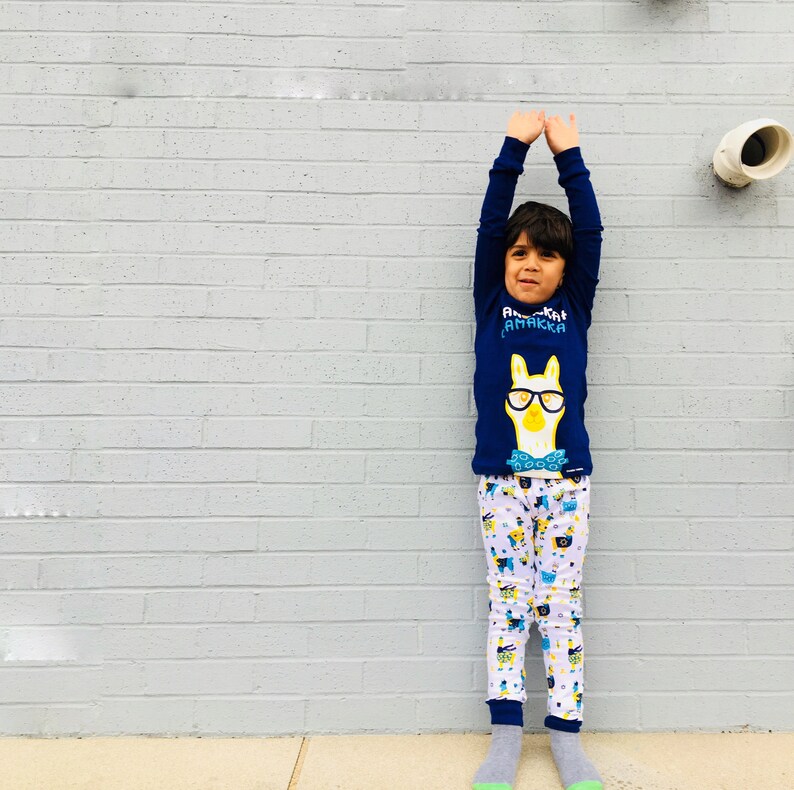Hanukkah Pajamas// LLamukkah// Chanukah Pajamas// Kids Soft | Etsy