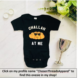 Jewish Adult Pullover / Onesie® Baby Naming Gift/ Funny Jewish Oy Vey/ Newborn / Bris outfit/ Mazel Tov Shabbat Passover Gift/ Challah Kids image 9