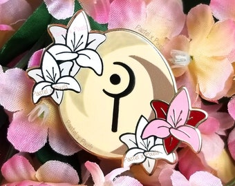 Pin de esmalte WHM de FFXIV, Lily Gage, Alma del Mago Blanco, Piedras de trabajo de FF