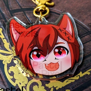 G&#39;raha Tia Charm FFXIV Endwalker Shadowbringers Cute Charm Keychain