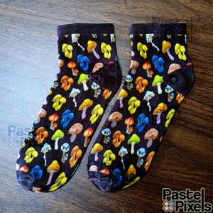 Mushroom Ankle Socks Unisex Socks Cute Mushroom Clothes Accessories LoZ BotW TotK