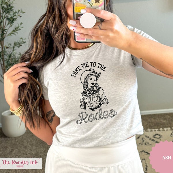 Take Me To The Rodeo Baby Tee, Western Cowgirl Baby Tee, Yee Haw Shirt, Y2K Baby Tee, Vintage Graphic Baby Tee, 90s Baby Tee, Coquette