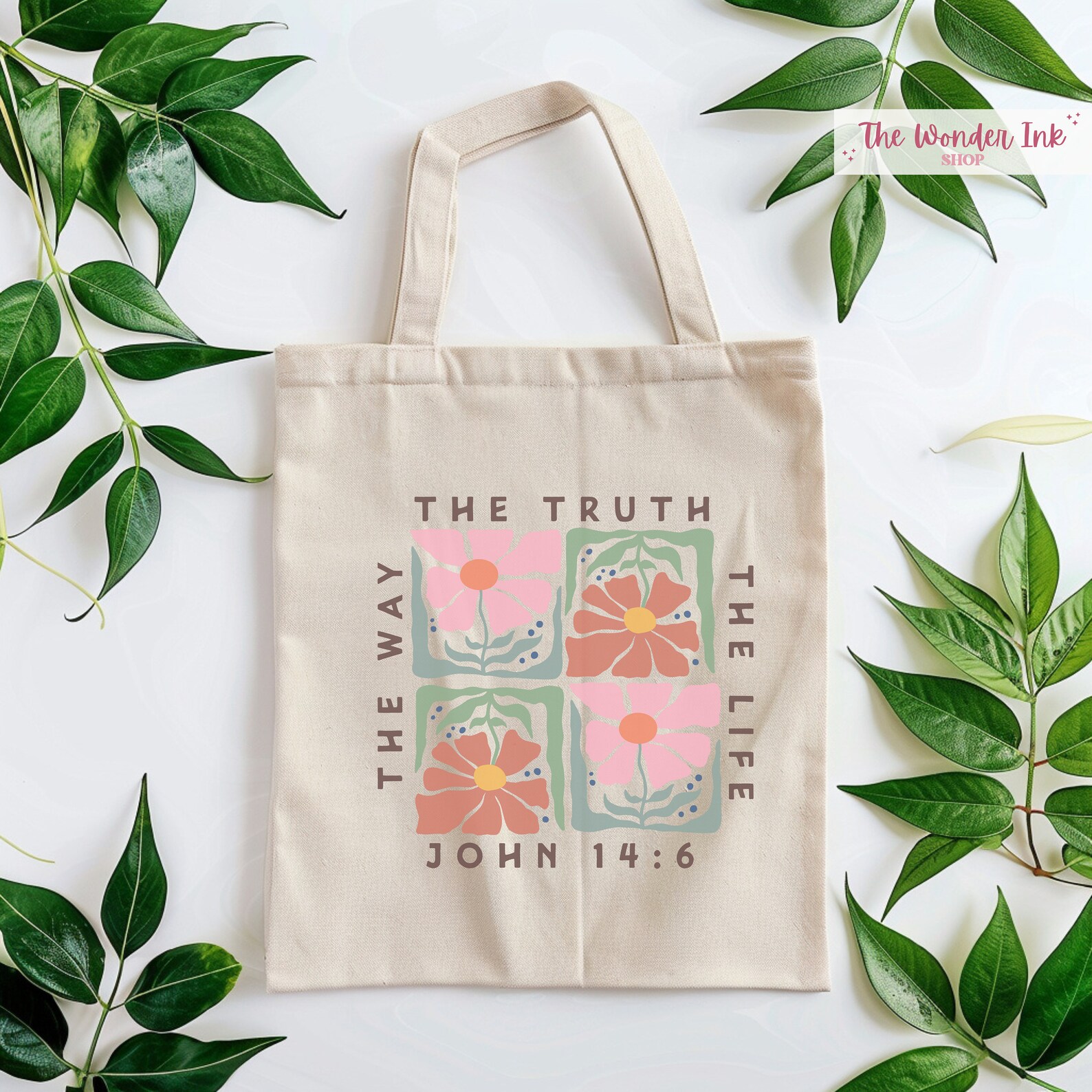 The Way The Truth The Life Pu Leather Bag Christian Bags