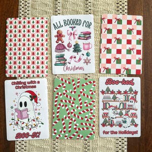Christmas Spirit Kindle Inserts,  Cardstock Kindle Decal, Kindle Accessory, Bookish Merch, Cute Gift for Book Lover, Stocking Stuffer