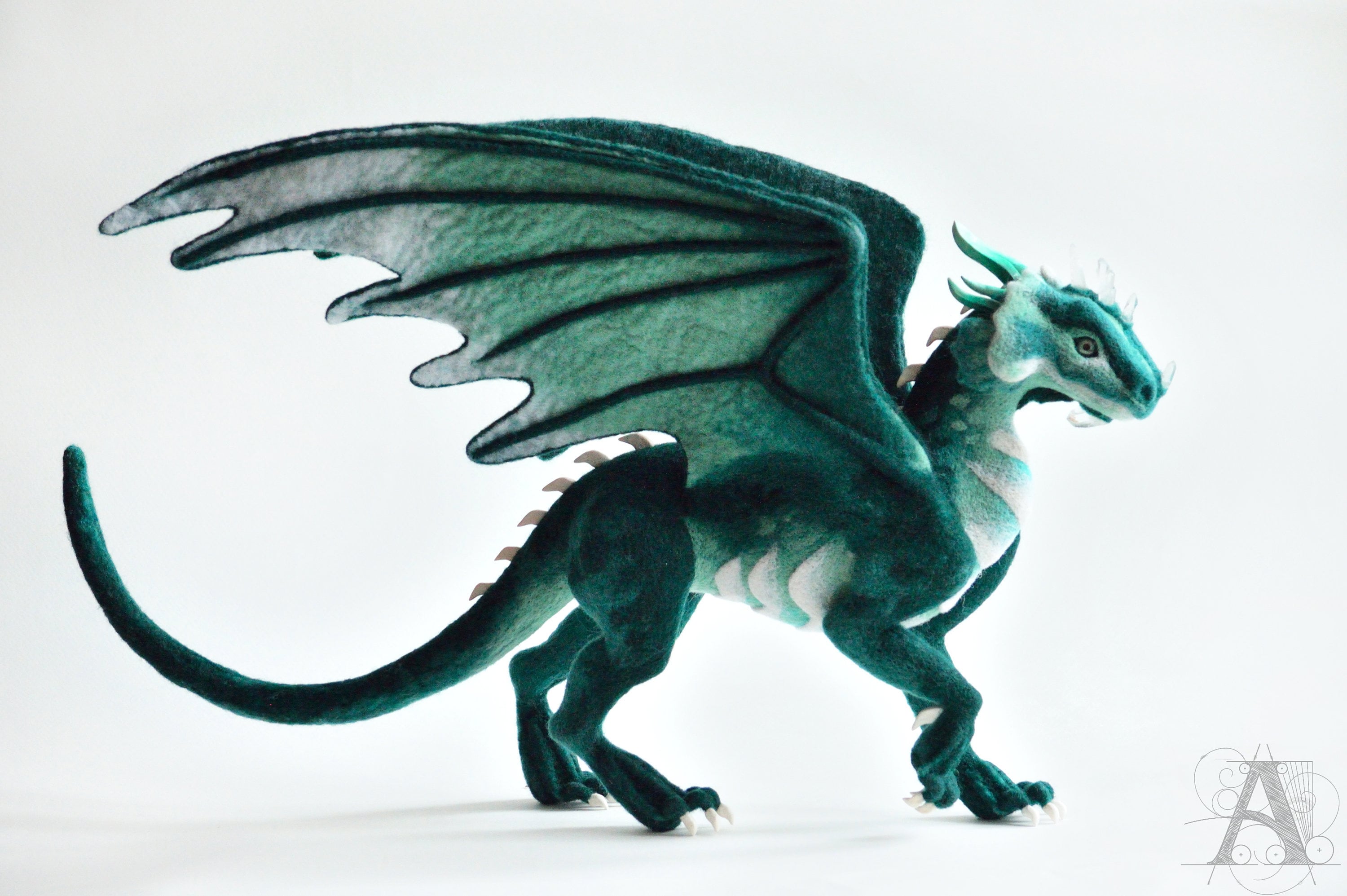 Needle felted dragon Etsy