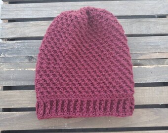 Gorro de ganchillo hecho a mano