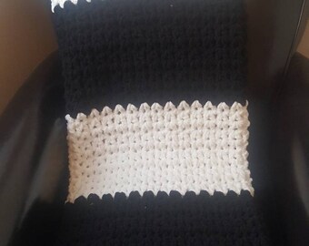 Black and White Afghan,Throw, blanket