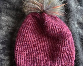 Gorro de lana de punto