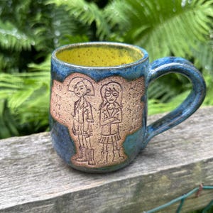 Daria, Jane Lane and Trent - Life Sucks Quote - 14 oz handmade ceramic mug - 90s nostalgia
