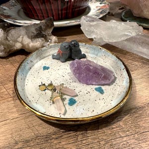 Holidays Seals Ceramic Trinket Dish - Ring Dish - Stocking Stuffer Gift