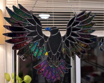 Made To Order - Stained Glass Raven