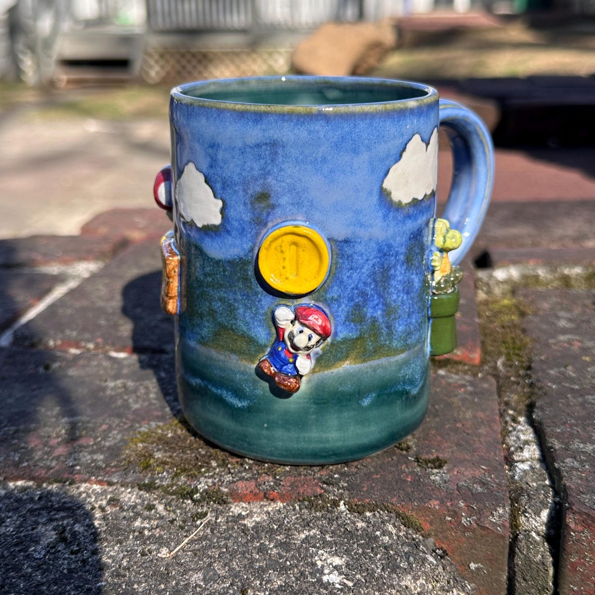 Handmade by our Friend! Super Mario Bros Mug - Sage And Slip