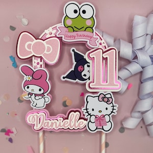 Custom Cake topper | kitty and friends