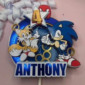 Custom Cake topper | sonic inspired