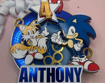 Custom Cake topper | sonic inspired