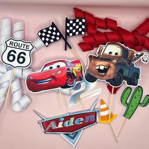 Cars Inspired Custom Cake Toppers - Etsy