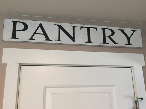 Wooden Pantry Sign Farmhouse Decor French Country Large Etsy